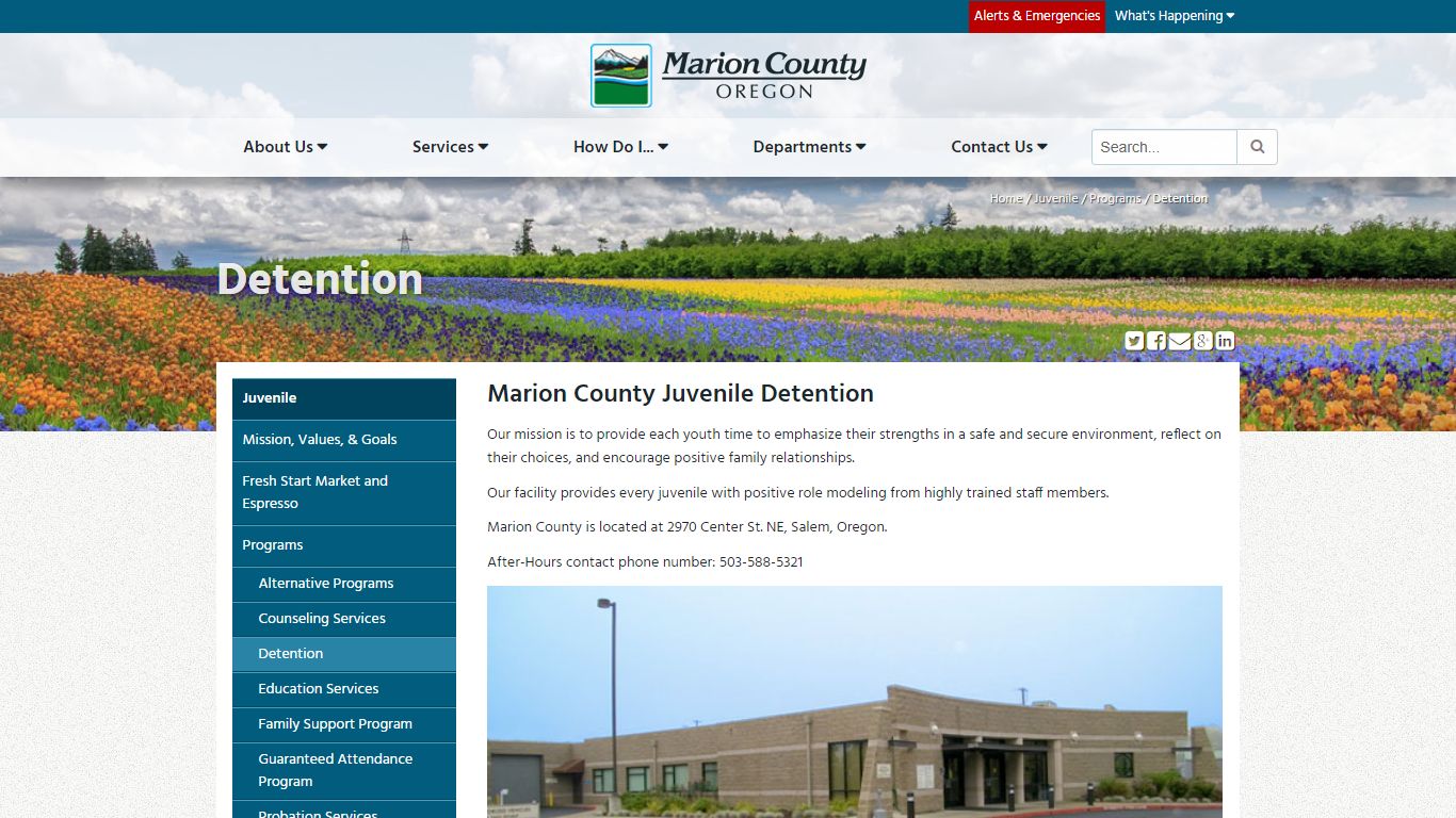 Detention - Marion County, Oregon